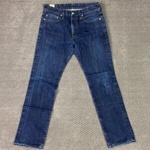 J. CREW 770 Kaihara Jeans Men's 32 x 32 Fits 33 x 30 Blue Japanese Denim Slim